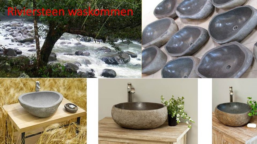 Wonderbaarlijk Thijs Noldus Art of Nature - wasbakken riviersteen deel 1 ZY-02