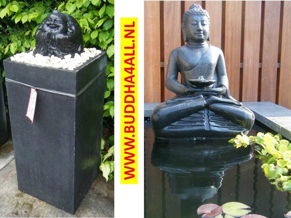 Bloesem Inpakken kan niet zien Boeddha waterornament - Buddha4all.nl