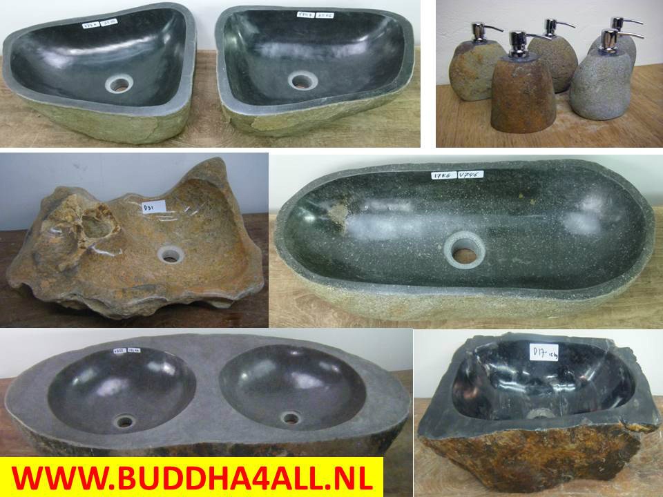 begin ouder Afdaling Natuursteen waskom - Buddha4all.nl