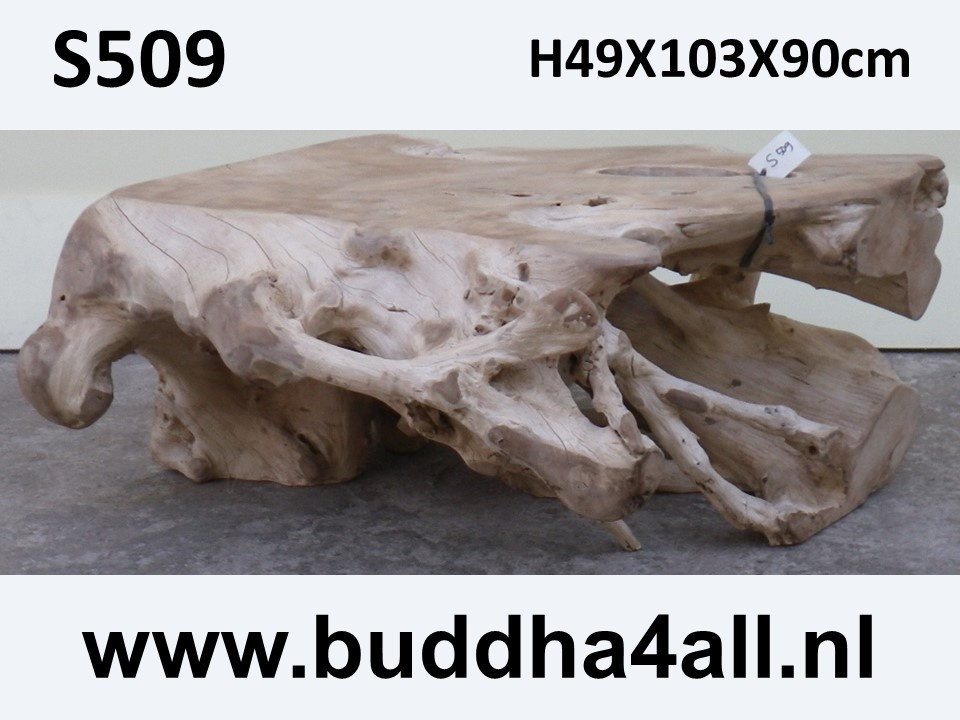 Ondraaglijk onze Achtervoegsel teak wortel tafels - Buddha4all - Thijs Noldus Art of Nature